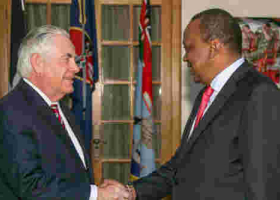 US Secretary of State Rex Tillerson Falls Ill Hours after Arriving in Nairobi