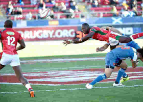 Kenya Qualifies for Main Cup Quarter Finals at the USA Sevens in Las Vegas