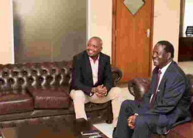  Raila Holds Meeting With Gatundu South MP Moses Kuria