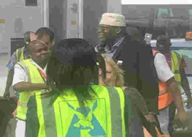 Miguna Miguna Clashes with Immigration Officials Moments after Landing at JKIA