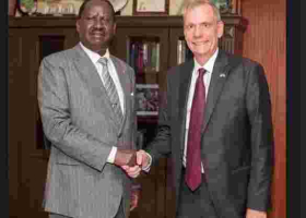 Raila Holds Talks with US Ambassador Robert Godec