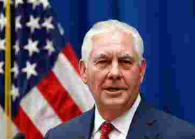 US Secretary of State Rex Tillerson to Tour Kenya