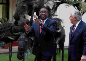 US Secretary of State Rex Tillerson Lands in Nairobi