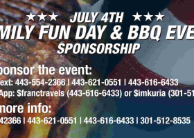 July 4th Family Fun Day & BBQ Event Sponsorship