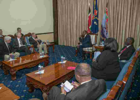 President Uhuru Hosts US Senators at State House, Nairobi 