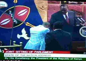 President Kenyatta, Babu Owino Finally Shake Hands 