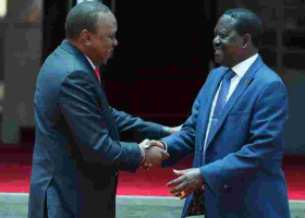 President Kenyatta Heaps Praises on Raila 