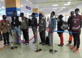Nine Kenyans Stranded in Middle East Return Home