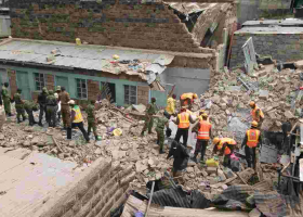 Three People Confirmed Dead, Several Feared Trapped as 5-Story Building Collapses in Nairobi 