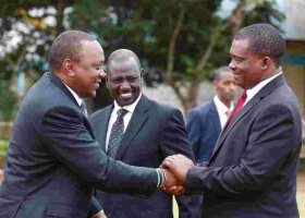  Ruto Downplays Uhuru's 'Loitering' Remarks, Says Trips for Launching Projects