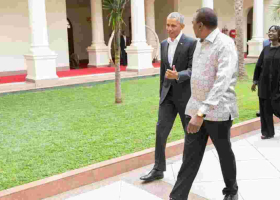 Former US President Barack Obama Lands in Kenya