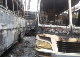 Thika Businessman Counting Losses as 13 Buses Are Torched in Suspected Arson
