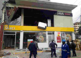 NEMA Demolishes Multi-Million Shilling Java House Outlet, Shell Fuel Station in Nairobi