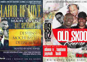 Labor Day Weekend of Extravaganza in the DMV: Featuring DJ Shinski, DJ Mochi Baybee, DJ Otieno V, DJ Banti, King Kanja, etc...