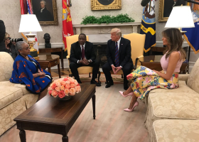 President Uhuru Kenyatta Finally Meets His US Counterpart Donald Trump at the White House