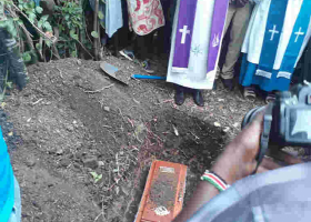 Emotions Ran High As Slain Varsity Student Sharon Otieno's 7-Month-Old Unborn Baby is Buried