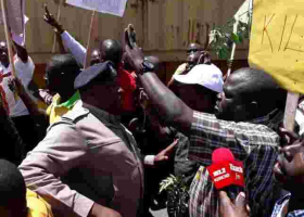 Video of Kenyan Man Caning Anti-Riot Police Officer During Demos Goes Viral Online