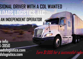 Driver with a CDL Wanted: Work as an Independent Operator, Unlimited Earning Potential