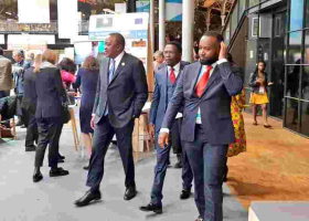 President Kenyatta Spotted with Mombasa Governor Hassan Joho in France