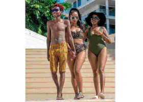 Kenyans Online Slam Comedian Eric Omondi for Taking Photo with Bikini-Clad 'Mother-in-Law'