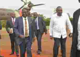 President Kenyatta Ignores His Bodyguards, Drives Away to Unknown Location in Company of Raila
