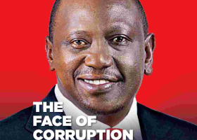 Mysterious Anti-Corruption Banners with President Uhuru, Ruto Faces Hanged Across Nairobi [PHOTOS]