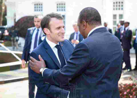 French President Emmanuel Macron Begins Two-Day Visit to Kenya