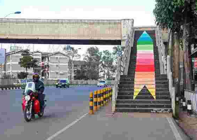 Rainbow Painting on Nairobi Footbridge Elicits Homosexuality Debate