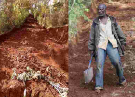 Kenyan Man who Single-Handedly Built 1.5-Kilometer Road Rewarded Handsomely