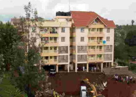 Shock for Tenants at Ruaka Apartments as Wall, Cars Sink Inside Construction Site [PHOTOS]