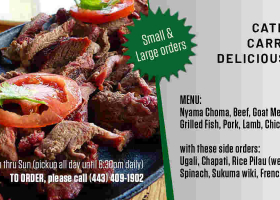 Nyama Choma, Pilau and Other Kenyan Delicacies Available On Order in Baltimore