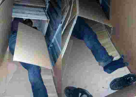 Two Kenyan Trucks Intercepted Transporting Humans in Biscuit Cartons