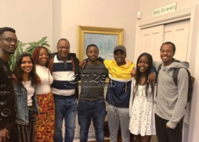 Uhuru Visits His Former College in the US