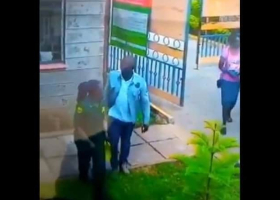 Detectives Hunt for Man Videotaped Beating Up Female Security Guard in Nairobi