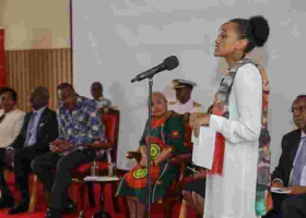 [VIDEO] Uhuru's Daughter Ngina Kenyatta's Speech Rubs Kenyans Online the Wrong Way