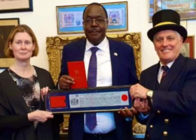 Kenyan Juvenal Shiundu Honored with Freedom of the City of London Award
