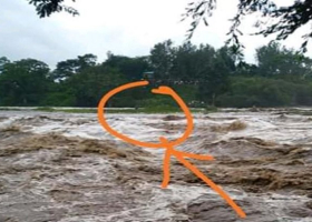 [VIDEO] Kenyan Man Marooned in Swollen River for Three Days Rescued Using Police Chopper 