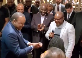 President Uhuru Kenyatta Visits New Kenyan-Owned Restaurant in Washington, DC [VIDEO]