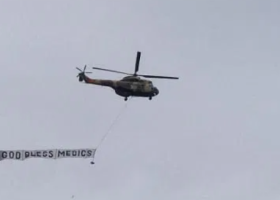 Kenyan Military Flies Choppers over Nairobi to Show Solidarity with Healthcare Workers 