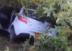 Shocking Video Shows Moment Car Slid Down Ngong Hills 