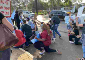Protests Outside US Embassy in Nairobi over Killing of George Floyd in Minneapolis [PHOTOS]