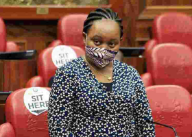 Ann Waiguru Pictured Playing Solitaire on Phone During Impeachment Hearing [PHOTOS]