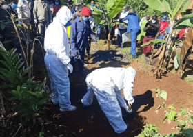 Body of Kenyan Woman Allegedly Killed and Buried by Boyfriend Exhumed from Shallow Grave 