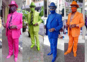 Meet a Kenyan Man Who Owns 160 Brightly Colored Suits, 300 Caps and 200 Pairs of Shoes