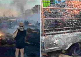 Fire Guts Down Marikiti Market in Nairobi CBD