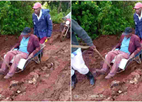 Outrage as Elderly Kenyan Man Dies on Wheelbarrow En Route to Hospital Due to Bad Road 