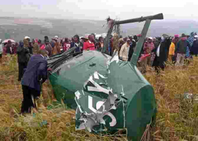 Video Captures Moment Chopper Carrying Narok Governor Ole Tunai Crashed