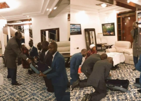 Photos of Prophet David Owuor’s Followers Kneeling Before Him Cause a Stir Online 