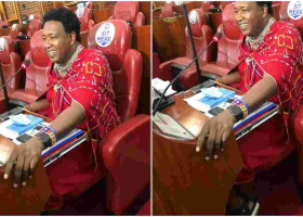 Senator Ledama Ole Kina Causes a Stir as He Enters Senate Chambers Dressed in Maasai Attire