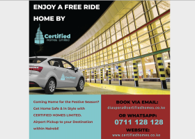 Certified Homes Ltd Offers Kenyans Traveling Home from the Diaspora FREE Rides from the Airport